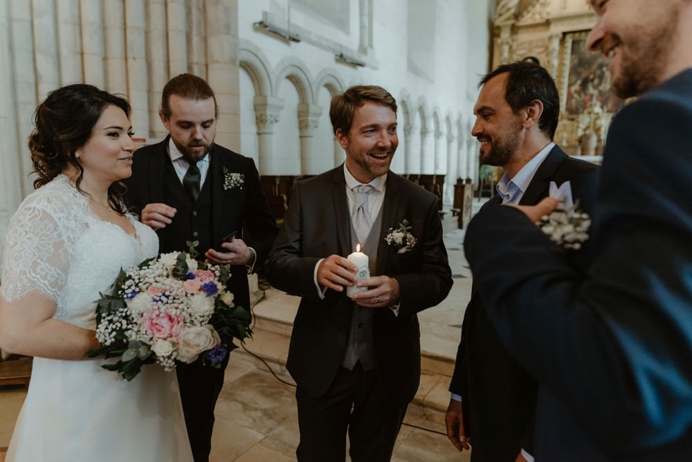 Photographe de mariage à l'Orangerie Saint Jean à La Chapelle sur Dun en Normandie - Eglise du Bourg Dun