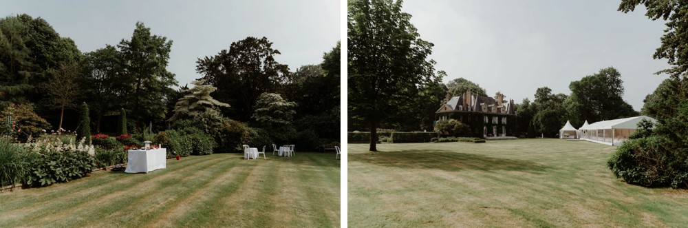 Photographe de mariage à l'Orangerie Saint Jean à La Chapelle sur Dun en Normandie - Salle de réception à la campagne, mariage sous tente