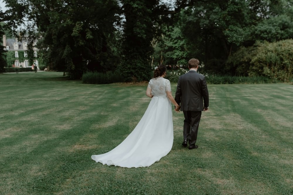 Photographe de mariage à l'Orangerie Saint Jean à La Chapelle sur Dun en Normandie - Salle de réception à la campagne, mariage sous tente