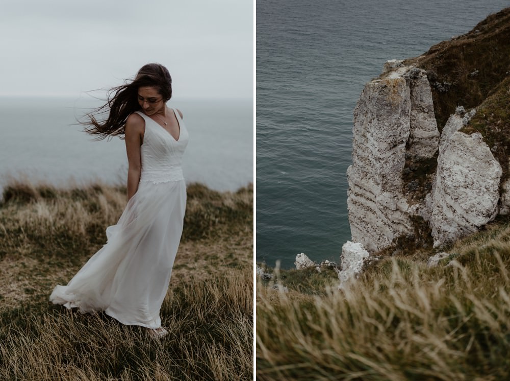 Photographe Elopement Normandie ; séance couple à Etretat 