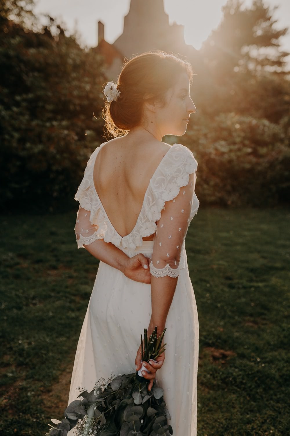Reportage mariage au Bois des Moutiers à Varengeville sur Mer par Emmanuelle Auzou photographe chez Vogue Wedding à Dieppe