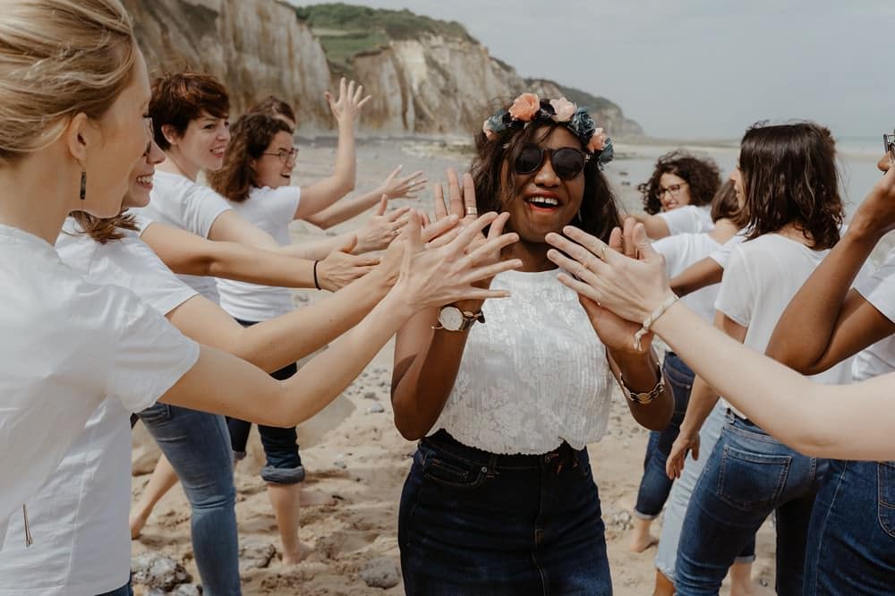 Chloé et ses amies – Séance photo EVJF Mers les Bains