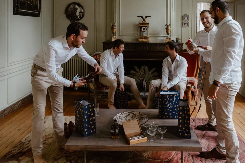 Mariage intime protestant au château du Denacre près de Boulogne sur Mer Côté d'Opale