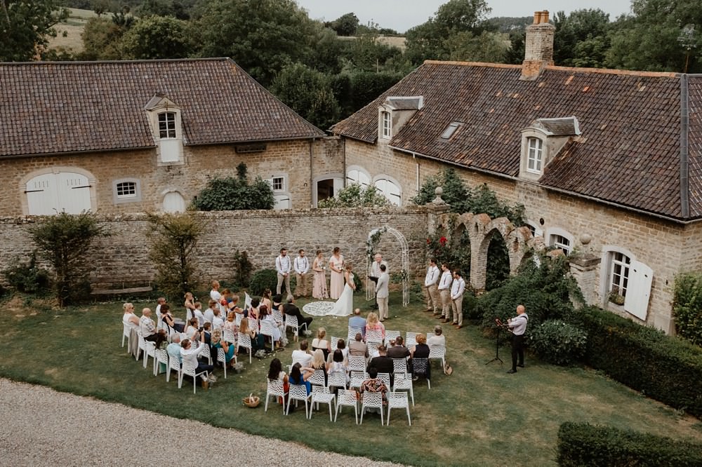 Mariage intime protestant au château du Denacre près de Boulogne sur Mer Côté d'Opale