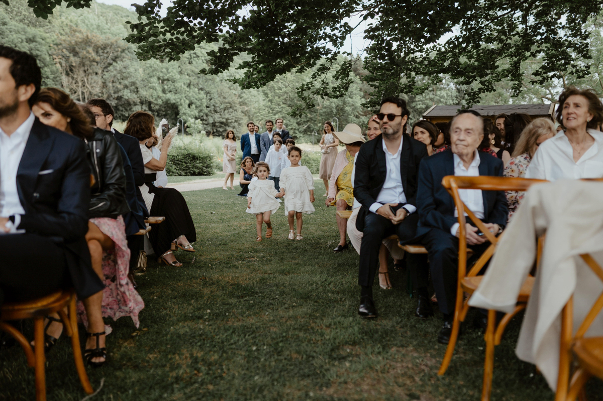 Photographe mariage et vidéaste mariage juif aux Jardins de Coppélia près de Honfleur et Deauville avec cérémonie laïque en extérieur