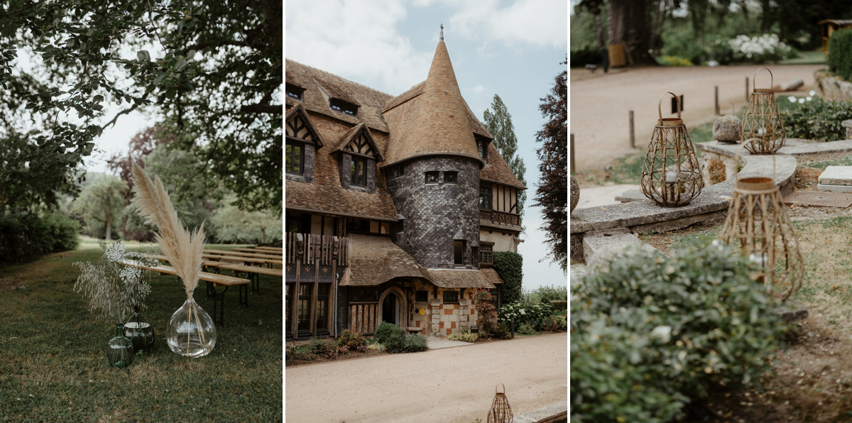 Photographe mariage et vidéaste mariage juif aux Jardins de Coppélia près de Honfleur et Deauville avec cérémonie laïque en extérieur