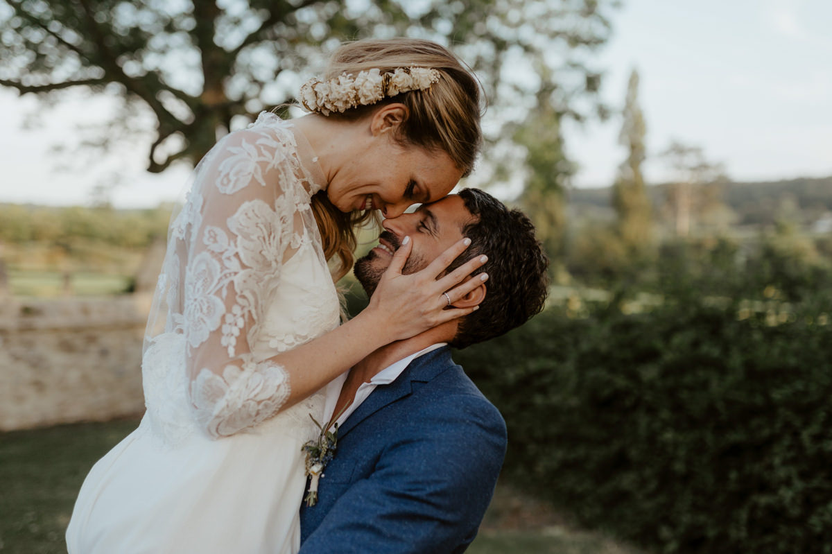 Photographe mariage et vidéaste mariage juif aux Jardins de Coppélia près de Honfleur et Deauville avec cérémonie laïque en extérieur